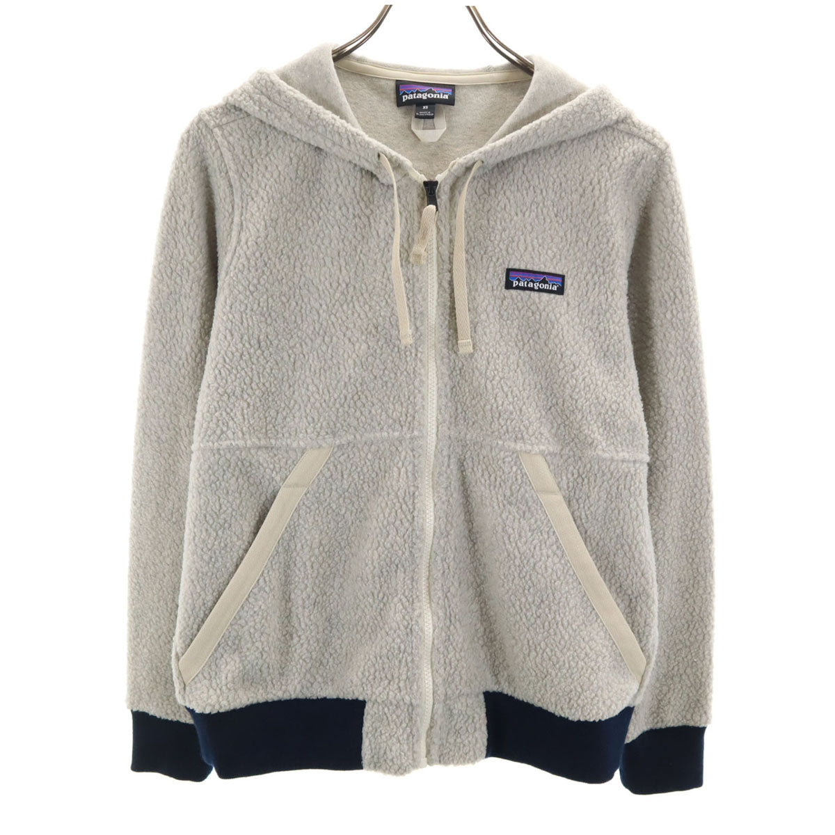 patagonia パタゴニア 長袖 フード付き ボアジャケット S グレー系 STY26135 アウトドア レディース