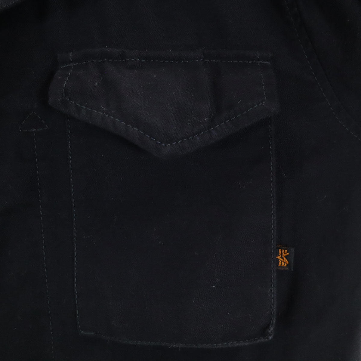 ALPHA INDUSTRIES INC アルファインダストリーズ カバーオール L ブラック コットンジャケット メンズ