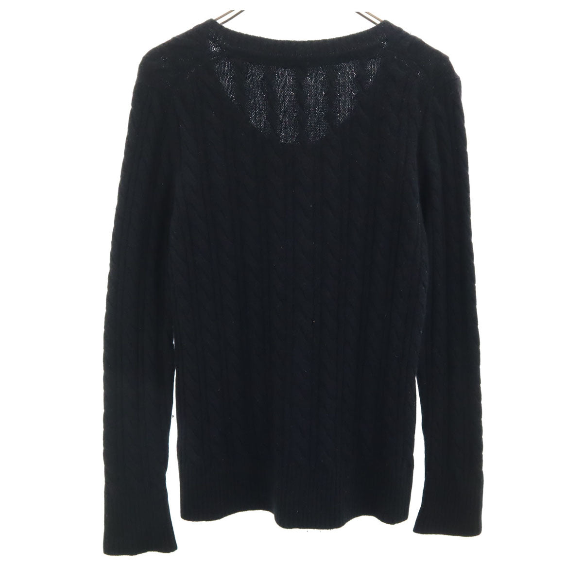 バーバリーロンドン　ウール　黒　ニット　セーター　2　Size バーバリー ロンドン BURBERRY LONDON ニット セーター レースアップ