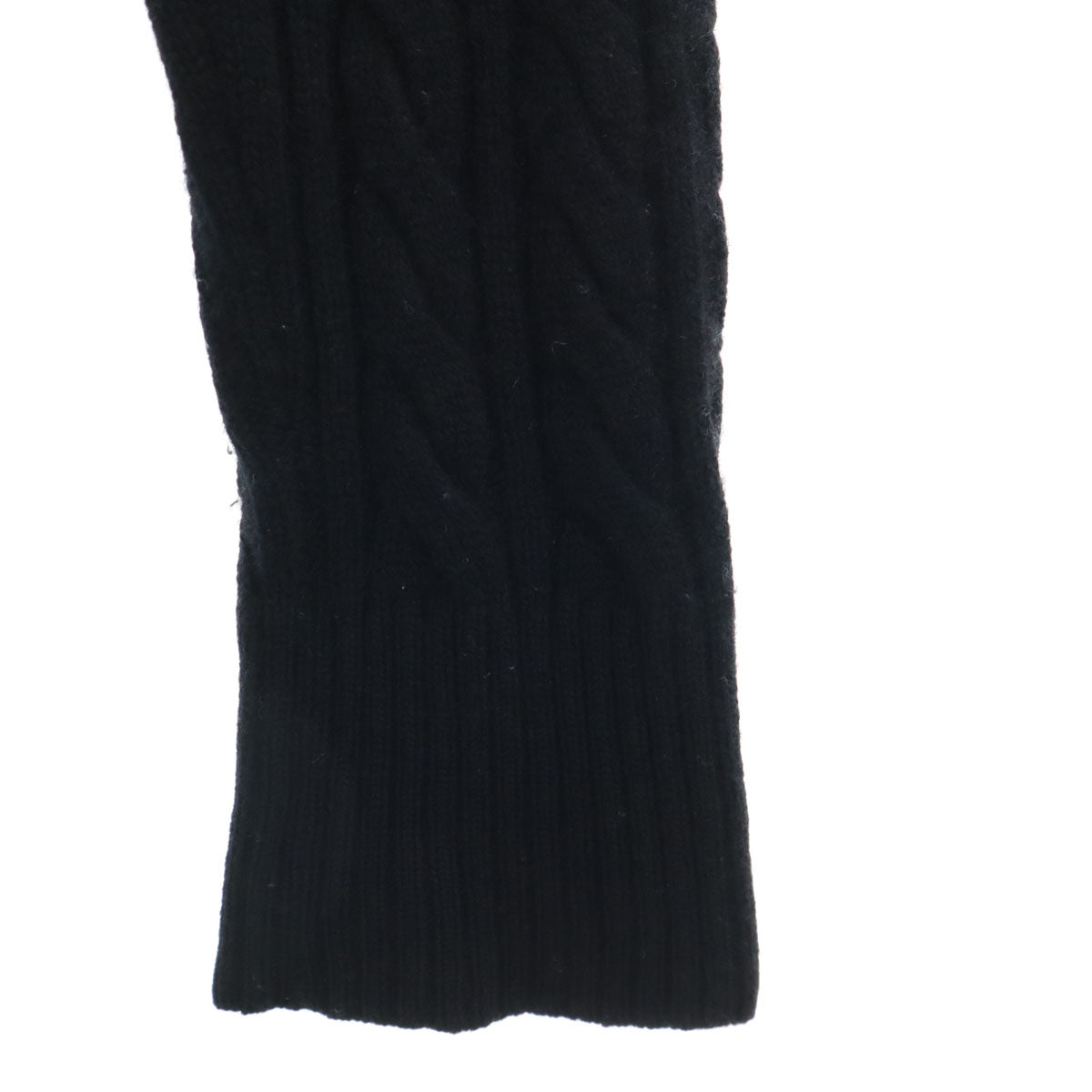 BURBERRY LONDON バーバリーロンドン ウールカシミヤブレンド 長袖 ハーフボタン セーター 2 ブラック 三陽商会 ニット レディース