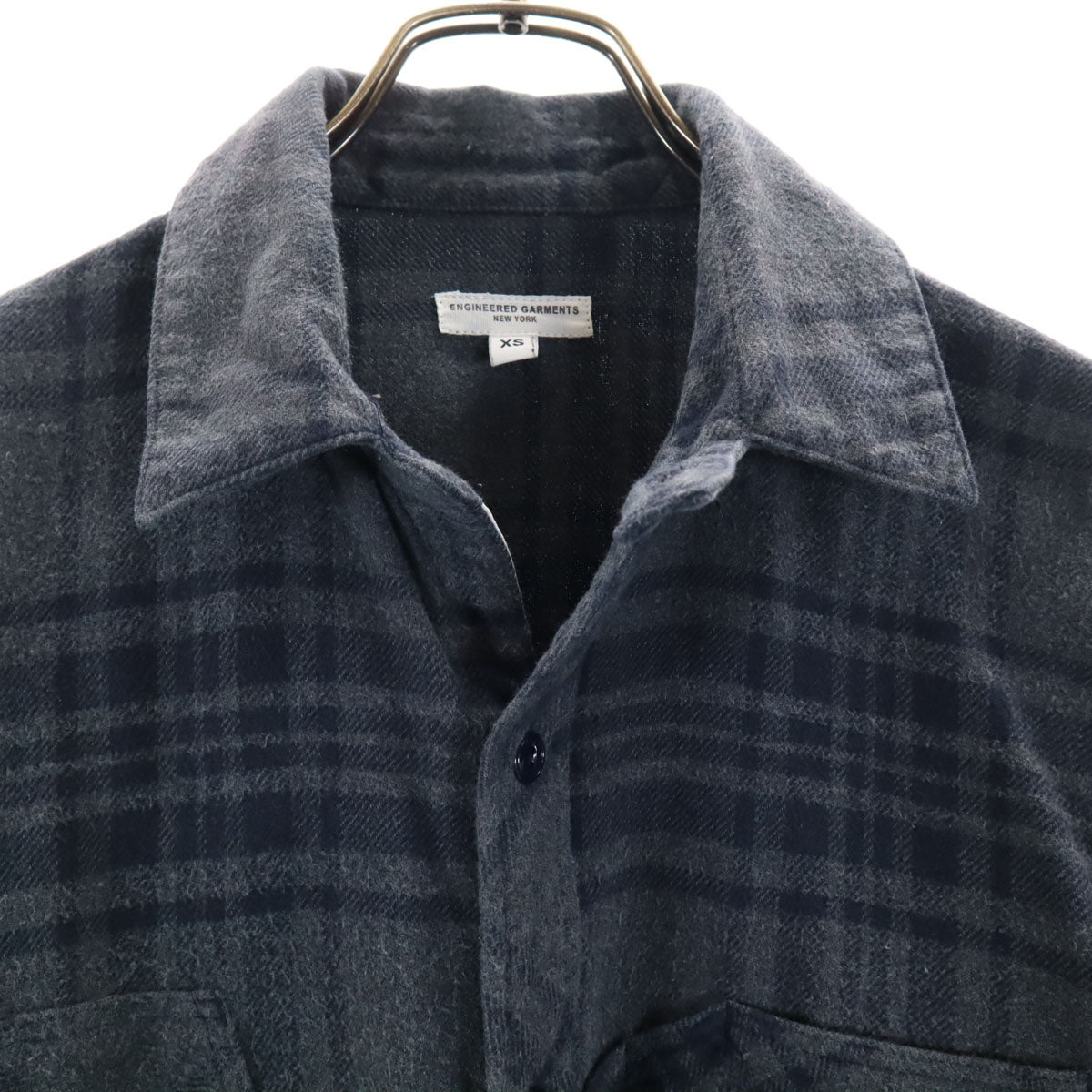 ENGINEERED GARMENTS エンジニアドガーメンツ チェック柄 長袖 シャツ XS グレー系 メンズ