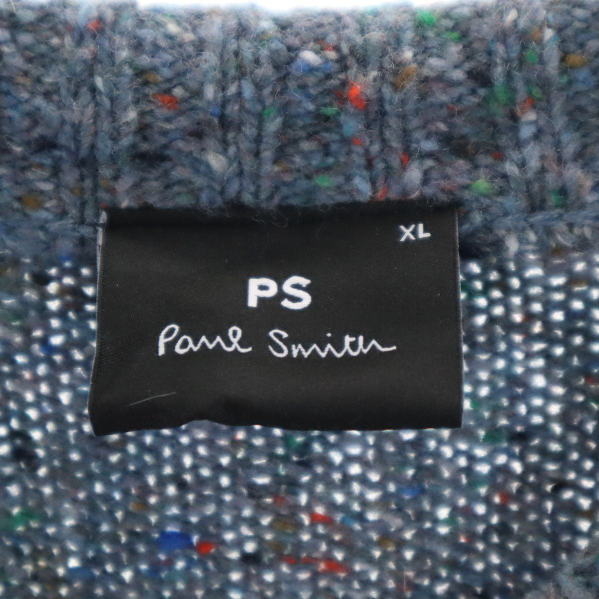 PS Paul Smith ピーエスポールスミス ウールブレンド 長袖 セーター XL ブルー系 ニット メンズ