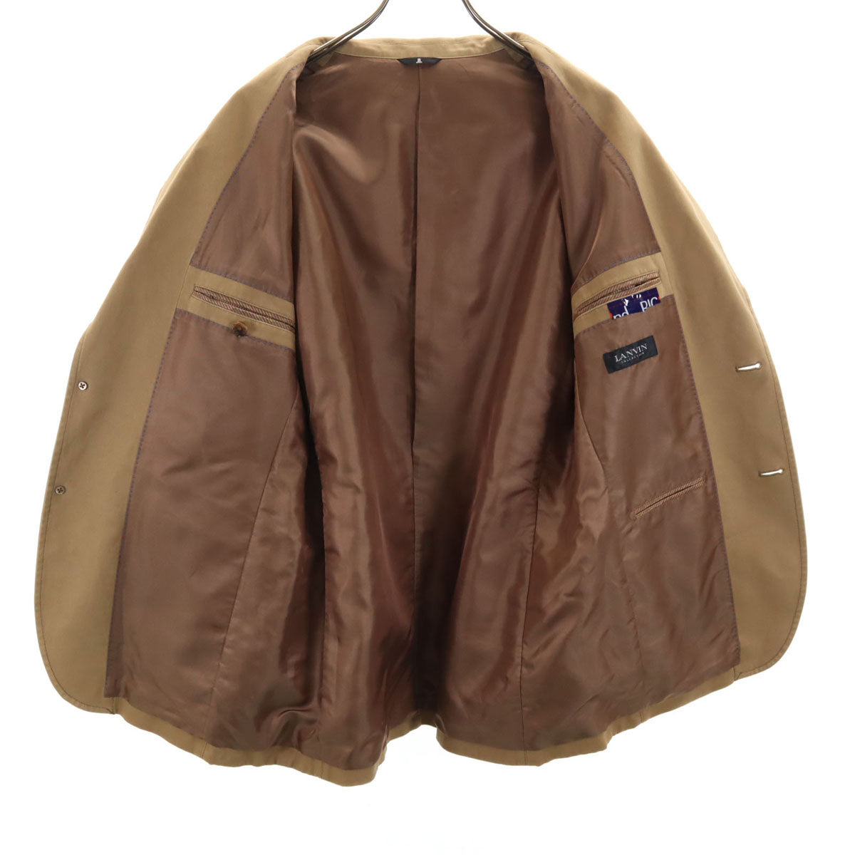 LANVIN ランバン 日本製 テーラードジャケット 50 ベージュ メンズ