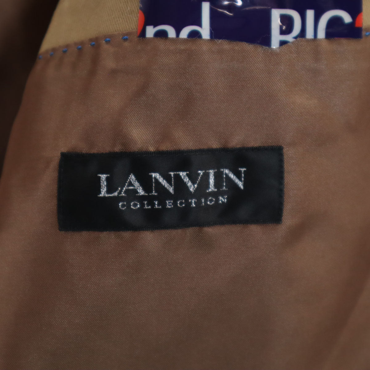 LANVIN ランバン 日本製 テーラードジャケット 50 ベージュ メンズ