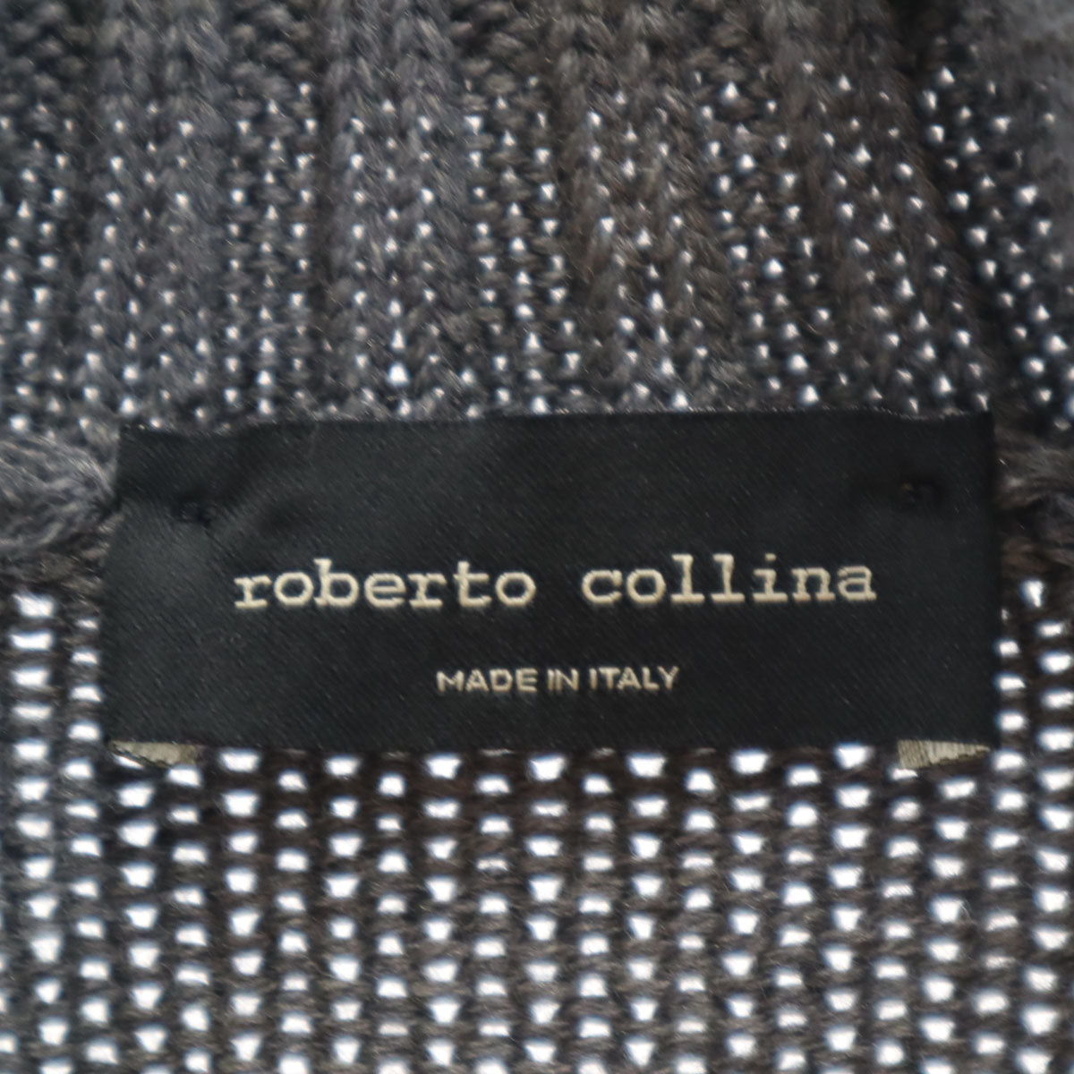 ROBERTO COLLINA ロベルトコリーナ イタリア製 長袖 タートルネック セーター 46 グレー メンズ