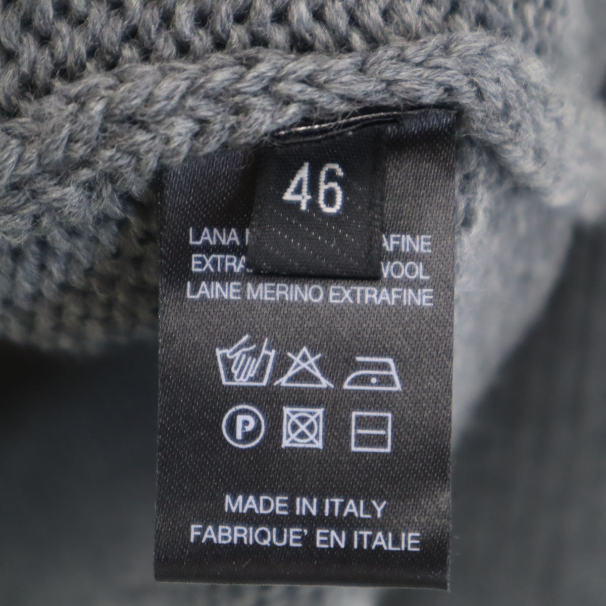 ROBERTO COLLINA ロベルトコリーナ イタリア製 長袖 タートルネック セーター 46 グレー メンズ