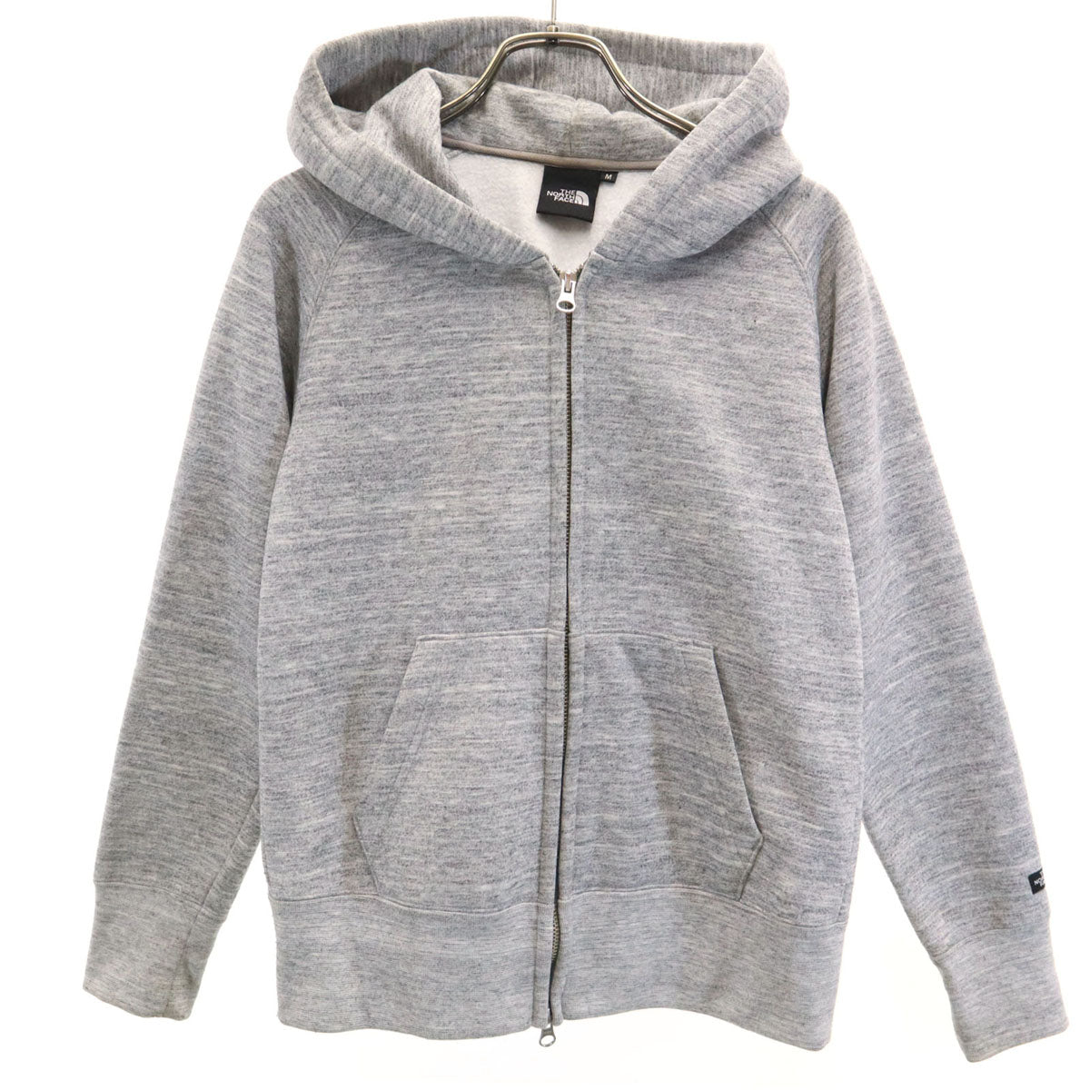 THE NORTH FACE ノースフェイス 長袖 スウェット ジップパーカー M グレー NTW61553 アウトドア 裏起毛 レディース