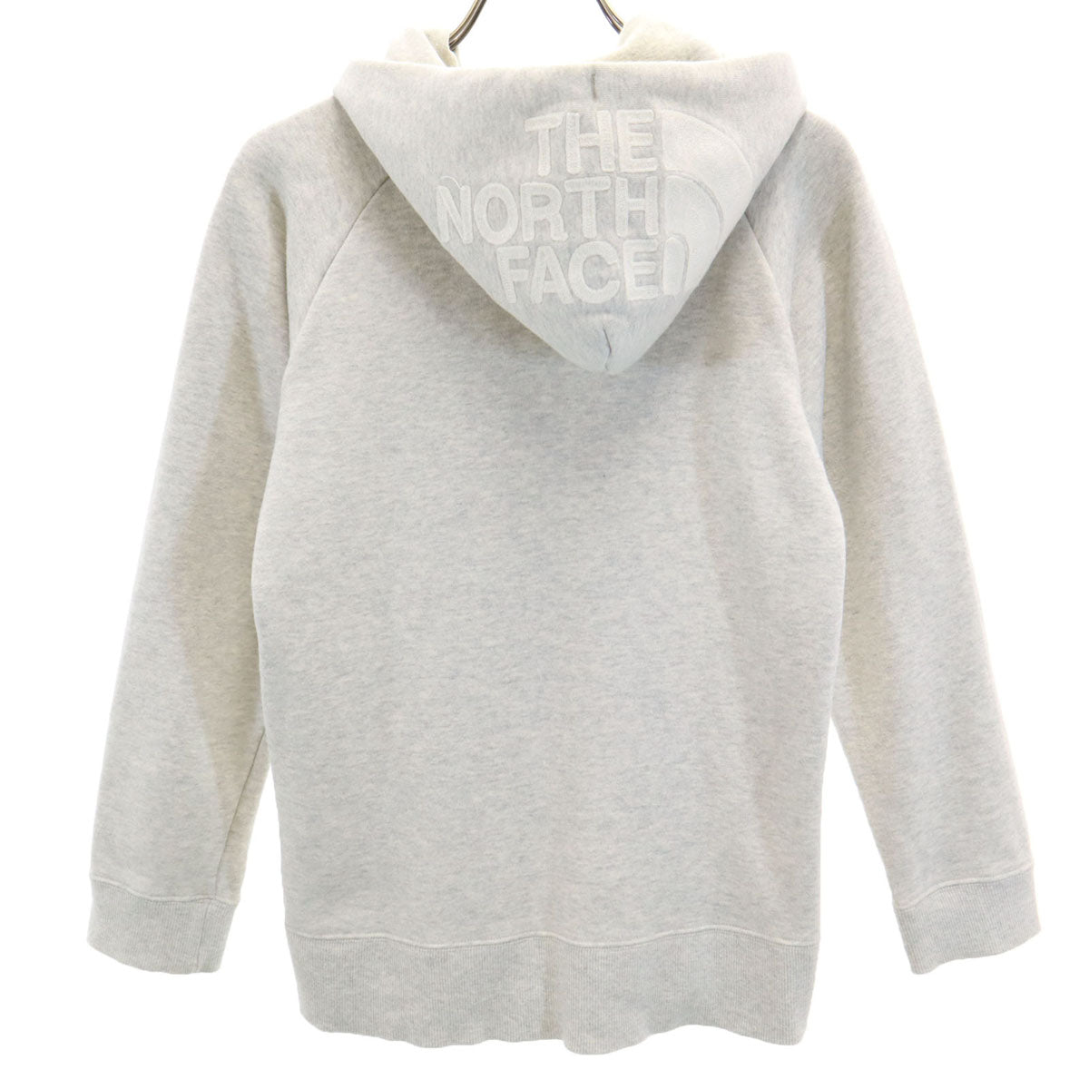 THE NORTH FACE ノースフェイス 長袖 リアビュー スウェット ジップパーカー S グレー NTW11755 アウトドア 裏起毛 レディース