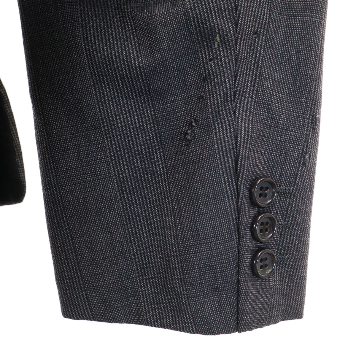 COMME des GARCONS HOMME コムデギャルソンオム 80s 1989年 日本製 オールド テーラードジャケット S ブラック系 メンズ