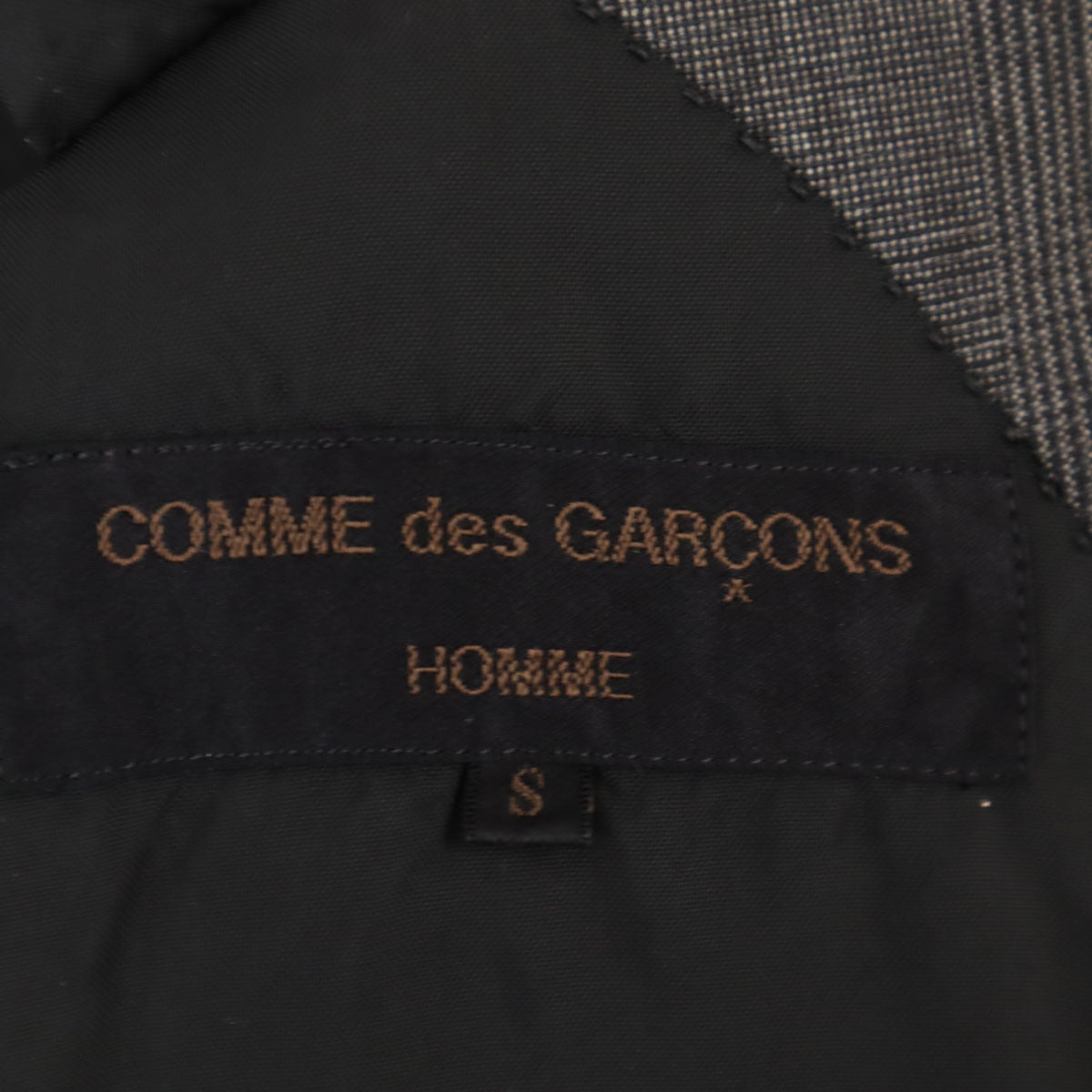 COMME des GARCONS HOMME コムデギャルソンオム 80s 1989年 日本製 オールド テーラードジャケット S ブラック系 メンズ