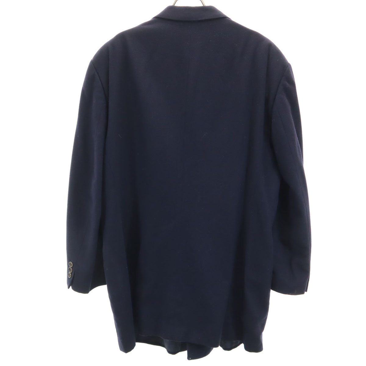 GIORGIO ARMANI ジョルジオアルマーニ 90s イタリア製 ウールブレンド オールド テーラードジャケット 54 ネイビー系 オーバーサイズ メンズ