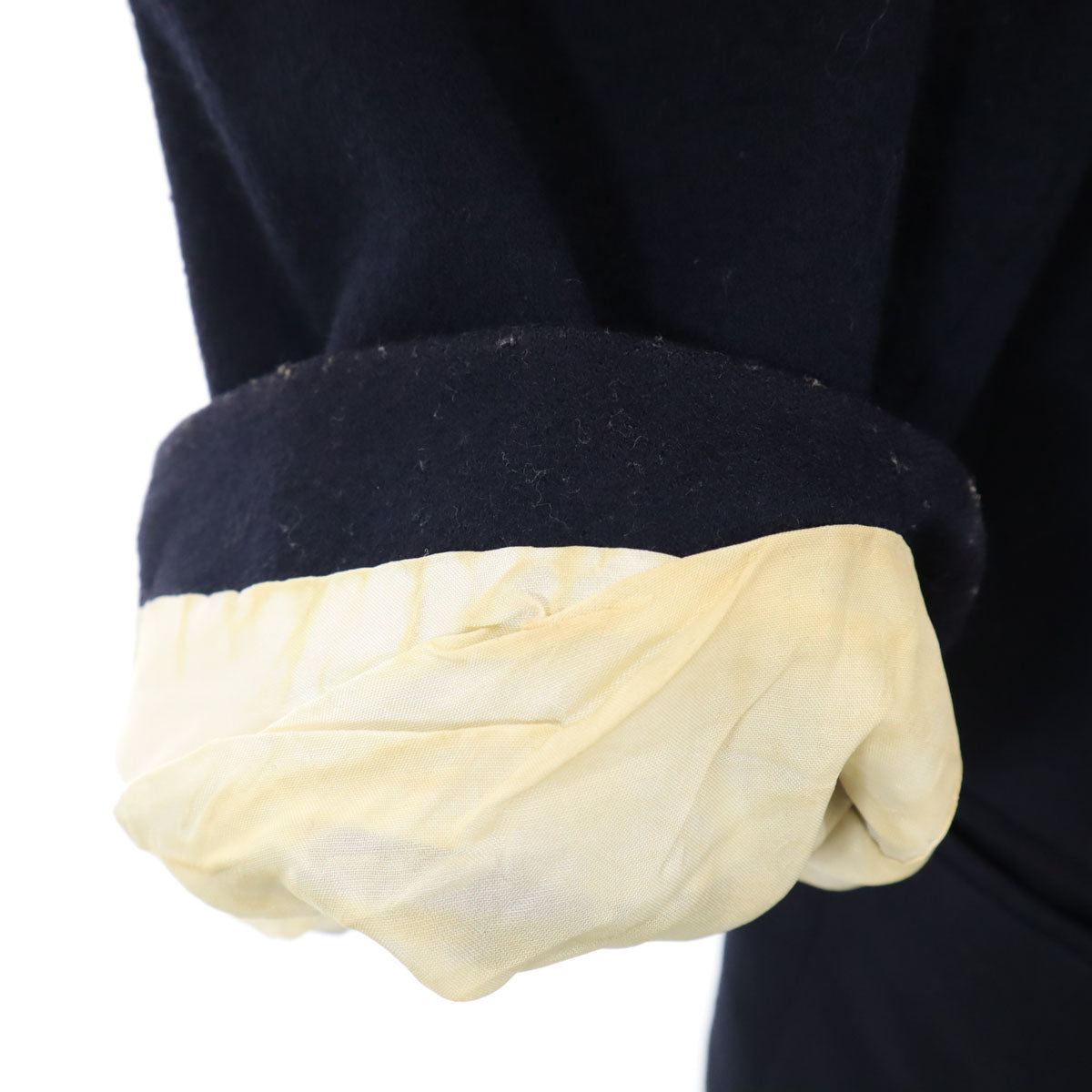 GIORGIO ARMANI ジョルジオアルマーニ 90s イタリア製 ウールブレンド オールド テーラードジャケット 54 ネイビー系 オーバーサイズ メンズ