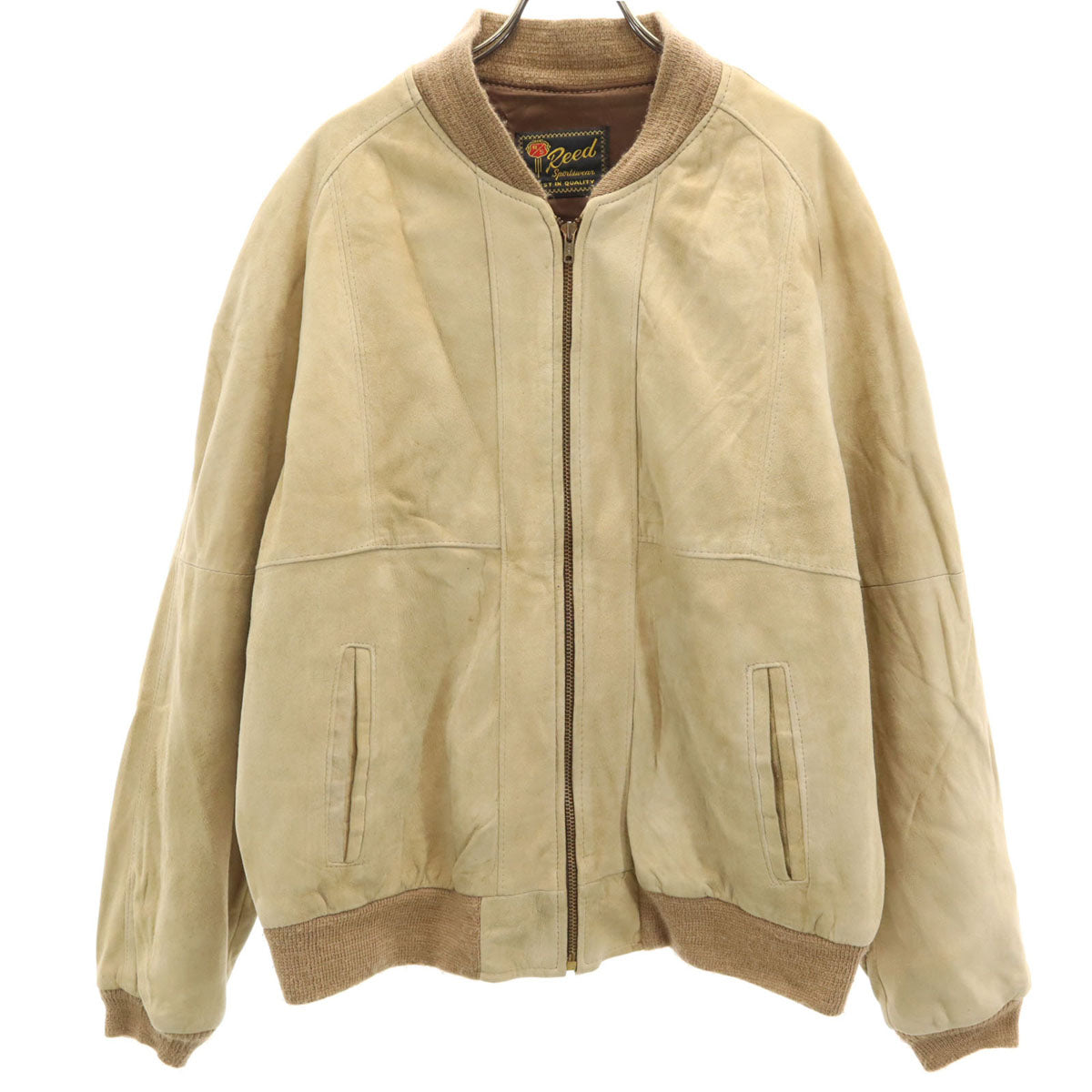 Reed Sportswear 70s ヴィンテージ レザージャケット ベージュ系 メンズ