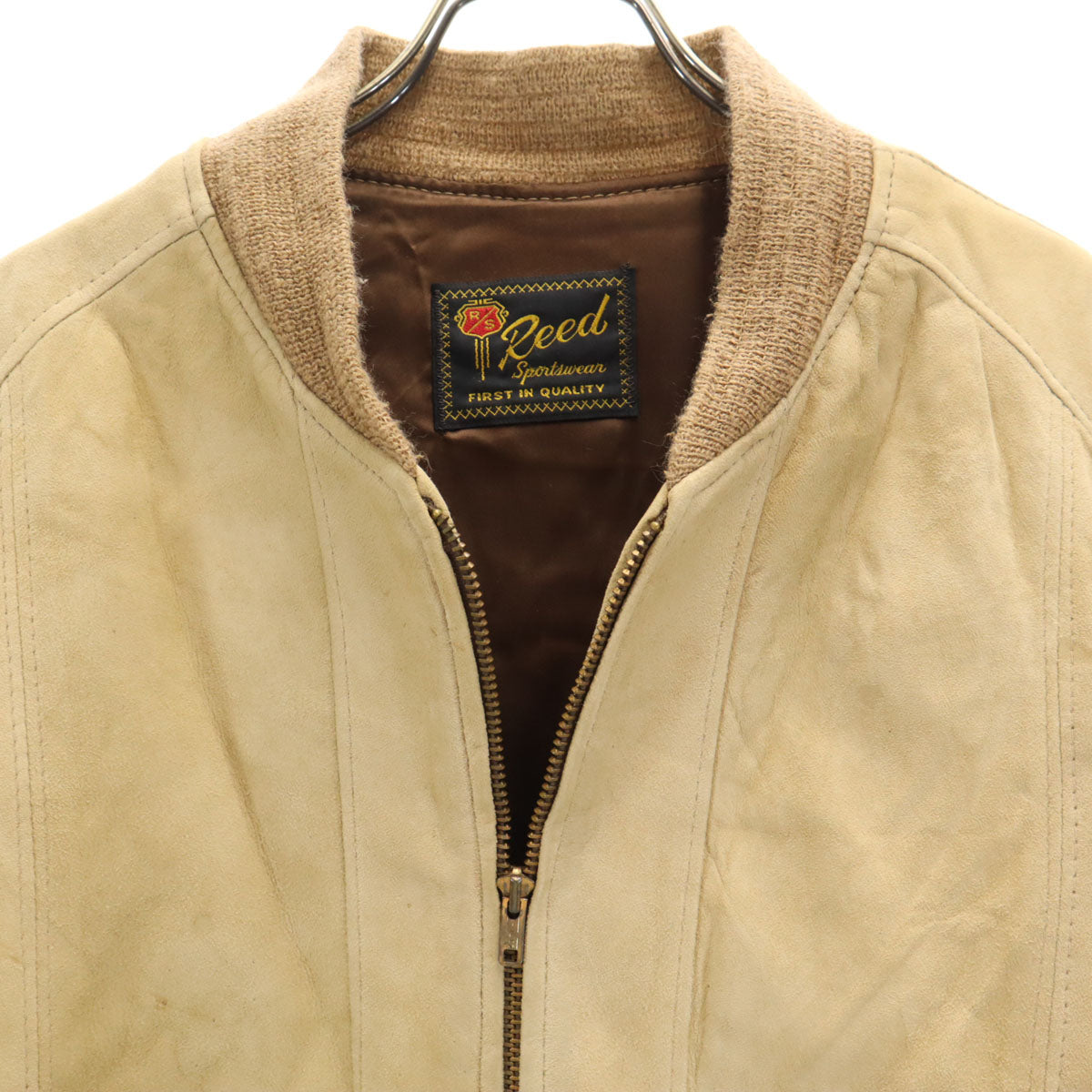 Reed Sportswear 70s ヴィンテージ レザージャケット ベージュ系 メンズ