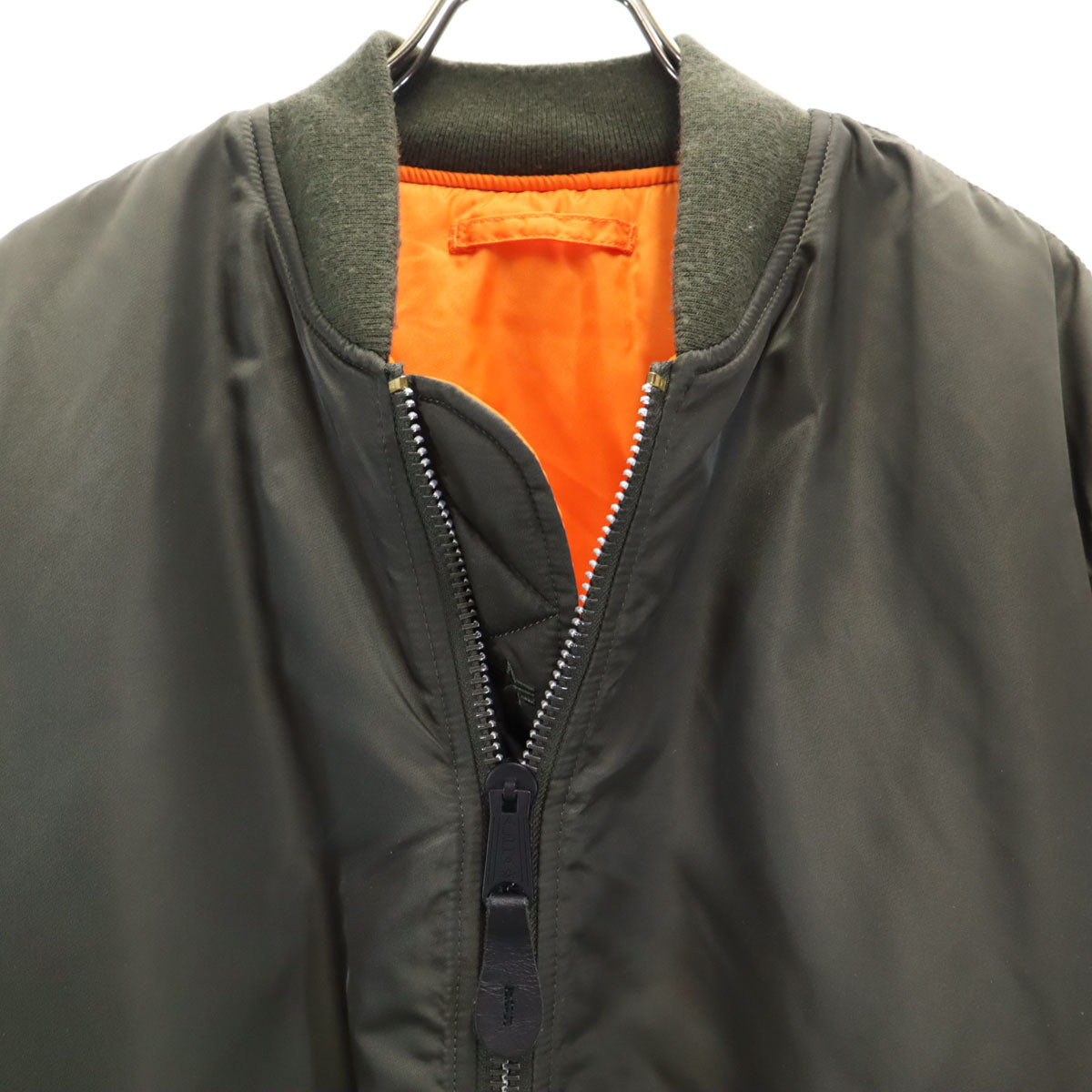 極美品 アルファインダストリーズ (4L) フライトジャケット 大き目 カーキ 大きいサイズ メンズ ALPHA INDUSTRIES INC (アルファ