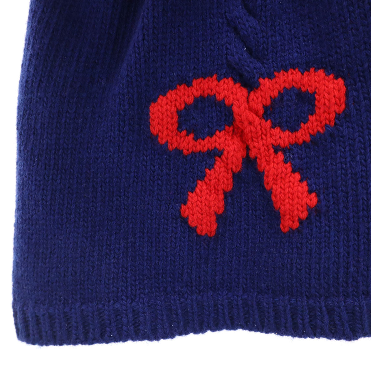 GUCCI グッチ イタリア製 ウール ノースリーブ ニット ワンピース 12/18ｍ ブルー キッズ