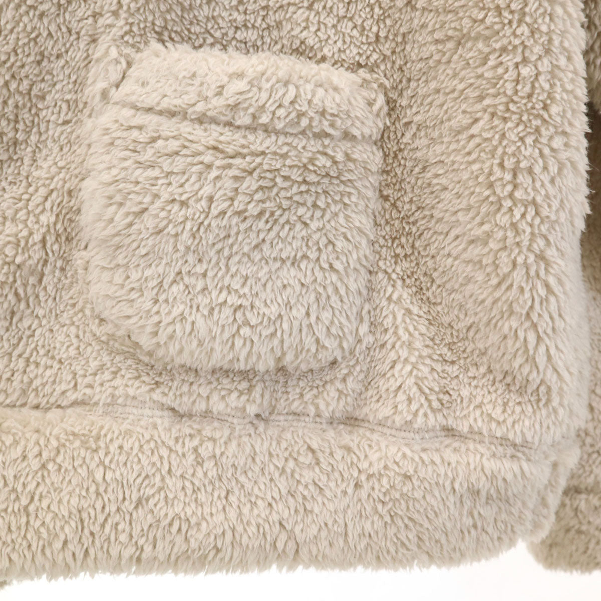 REMI RELIEF レミレリーフ 日本製 長袖 ボア カーディガン M ベージュ系 メンズ