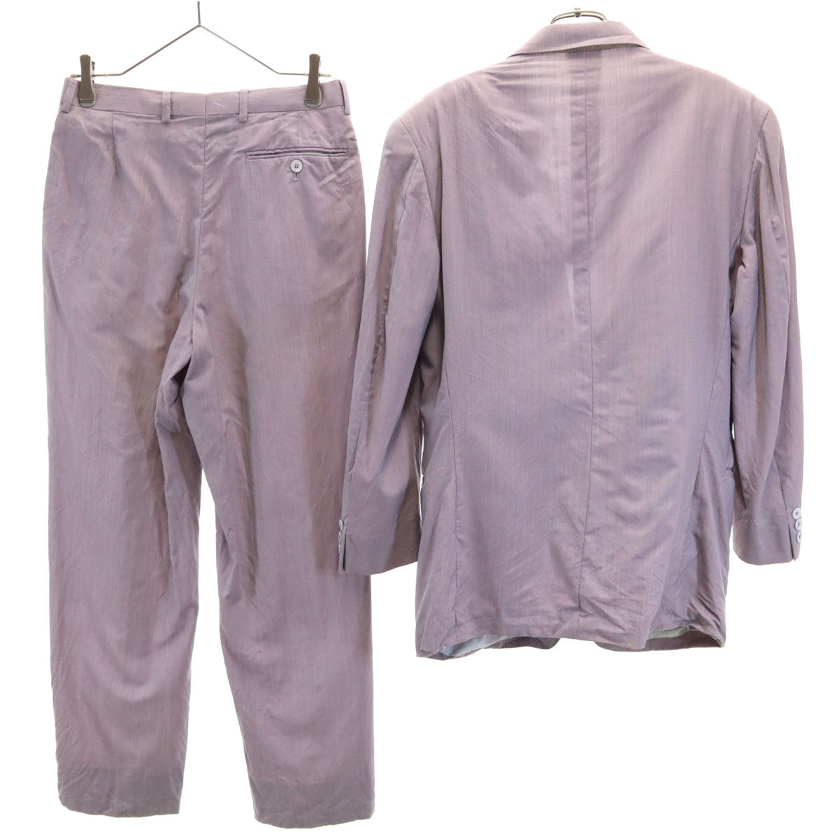 KENZO ケンゾー 90s 日本製 ウール100% オールド スーツ 上下 セットアップ 2 ラベンダー メンズ