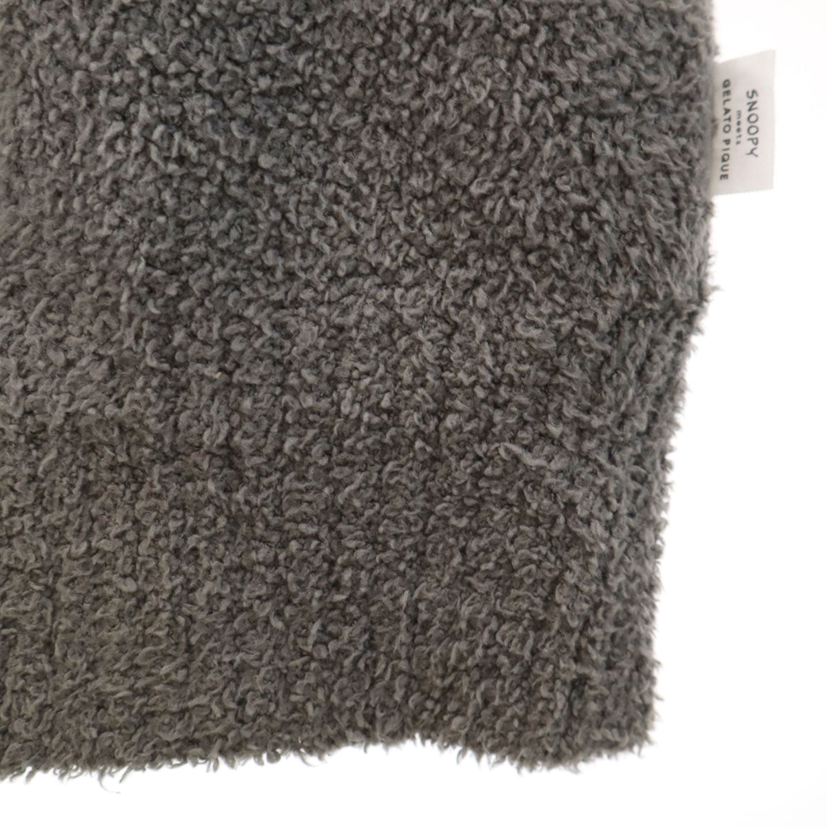 gelato pique ジェラートピケ SNOOPY スヌーピー コラボ 長袖 ルームウェア M グレー ふわもこ プルオーバー レディース