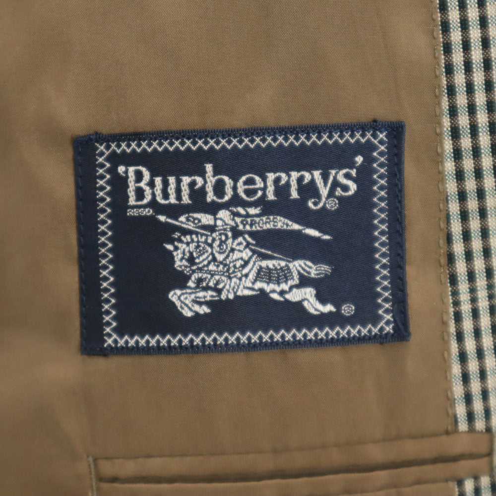 Burberrys バーバリーズ 90s オールド チェック柄 テーラードジャケット BE4 ベージュ 他 ブレザー メンズ