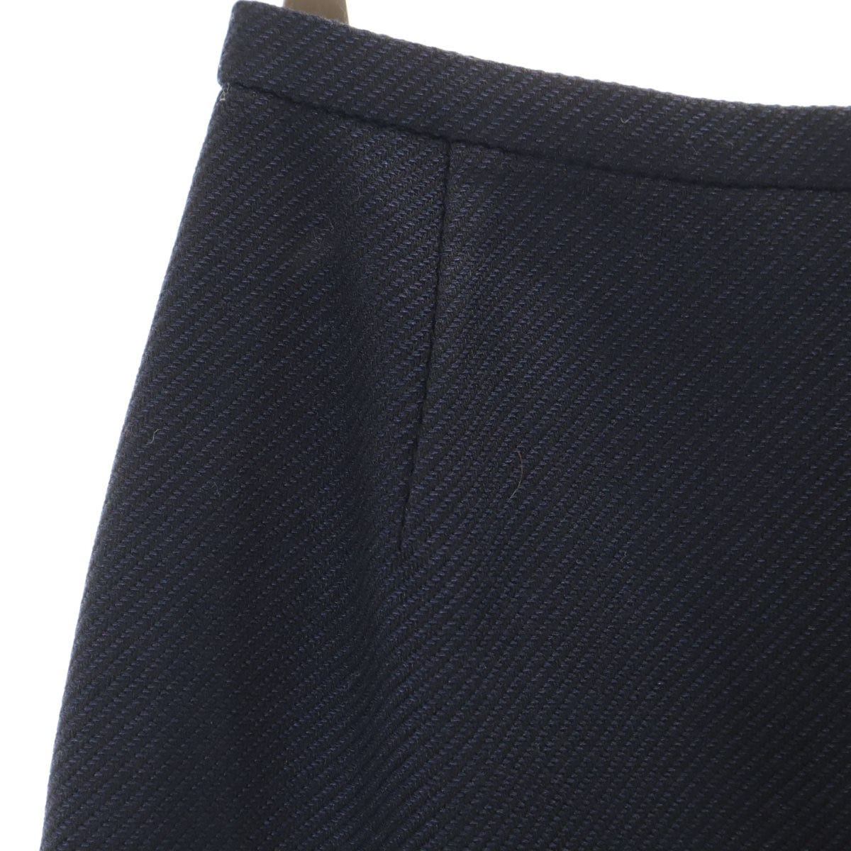 BURBERRY バーバリー シルクブレンド スカートスーツ 上下 セットアップ 42/38 ネイビー 三陽商会 レディース