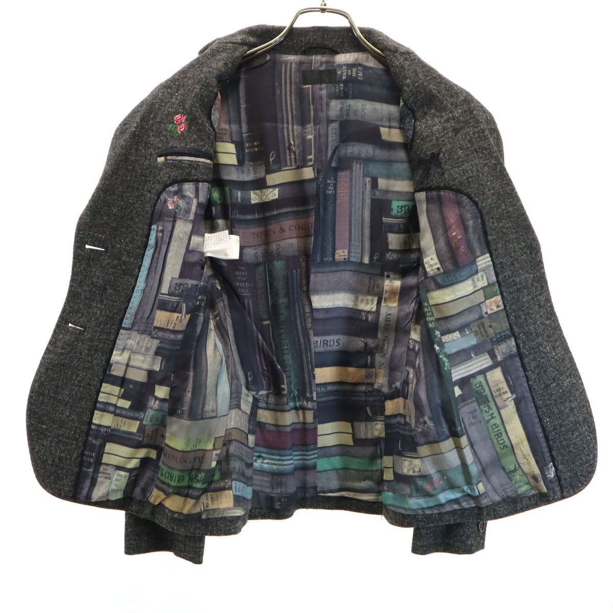 Paul Smith ポールスミス ウールブレンド スカートスーツ 上下 セットアップ 38/42 グレー BLACK レディース