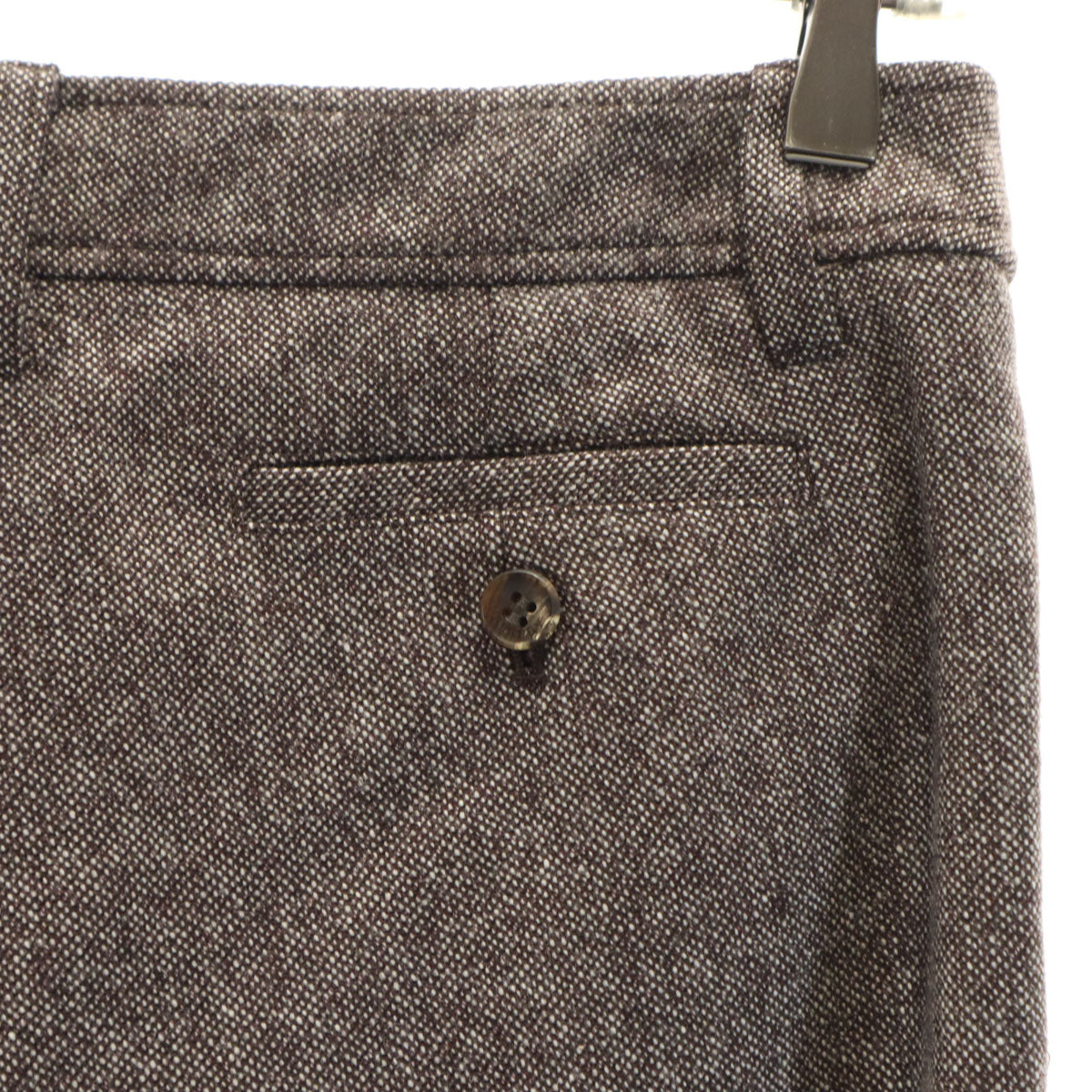 BURBERRY バーバリー パンツスーツ 上下 セットアップ 42/40 ブラウン系 三陽商会 スペアパンツ付き レディース