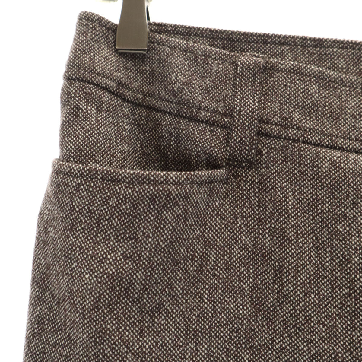 BURBERRY バーバリー パンツスーツ 上下 セットアップ 42/40 ブラウン系 三陽商会 スペアパンツ付き レディース