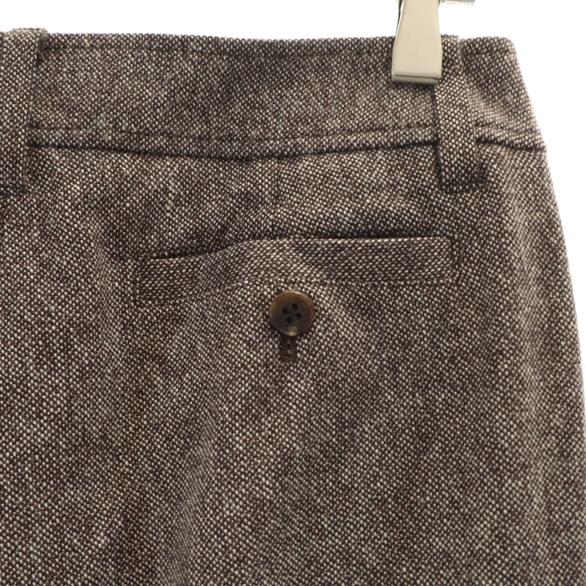 BURBERRY バーバリー パンツスーツ 上下 セットアップ 42/40 ブラウン系 三陽商会 スペアパンツ付き レディース