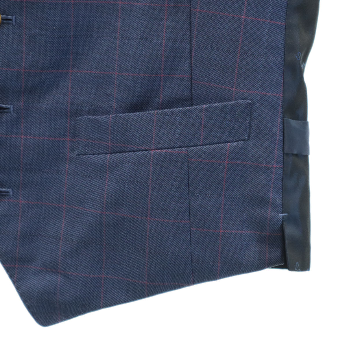 SCABAL スキャバル 日本製 ウール スーツ 上下 セットアップ ネイビー 3ピース メンズ