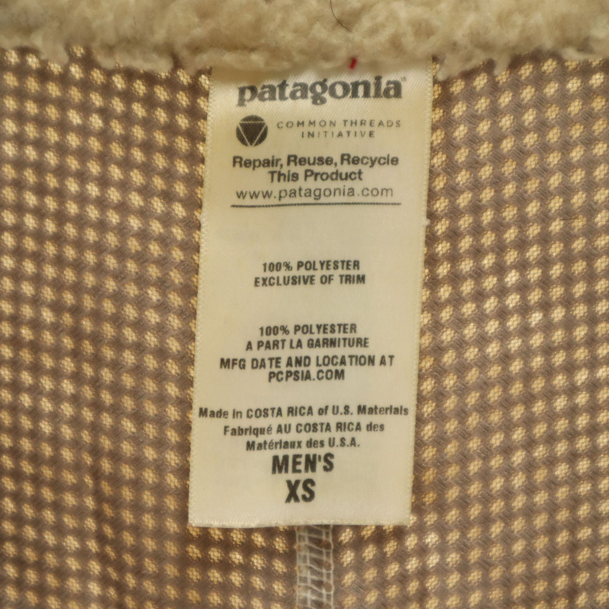 patagonia パタゴニア クラシック レトロX フリース ベスト XS ベージュ 23047FA11 アウトドア メンズ