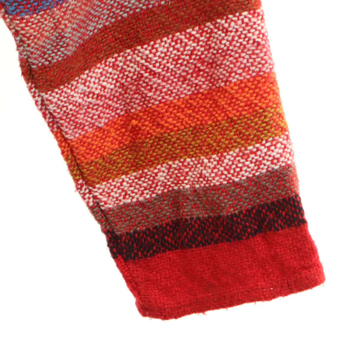 80s 90s オールド ストライプ柄 長袖 メキシカン パーカー XL レッド メンズ