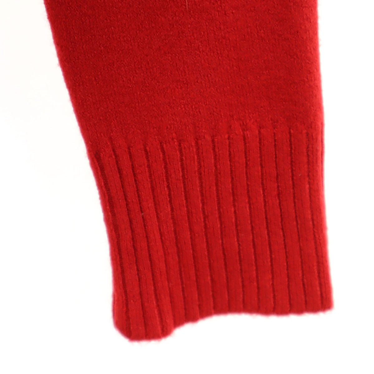 BURBERRY LONDON バーバリーロンドン チェック柄 長袖 タートルネック セーター レッド ニット レディース