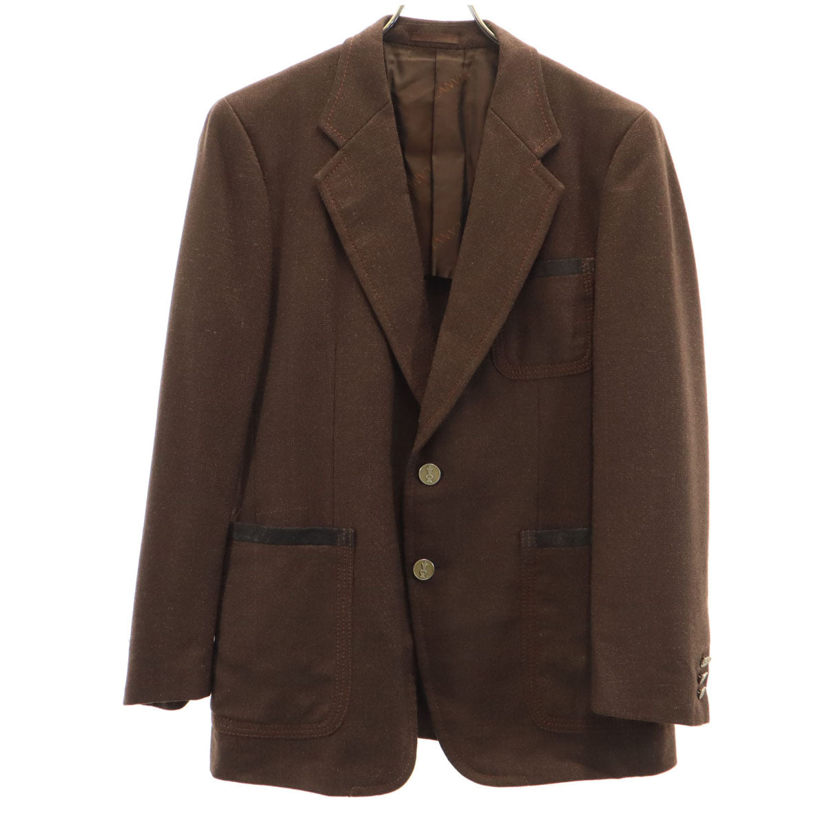 LANVIN ランバン テーラードジャケット 50 ブラウン メンズ