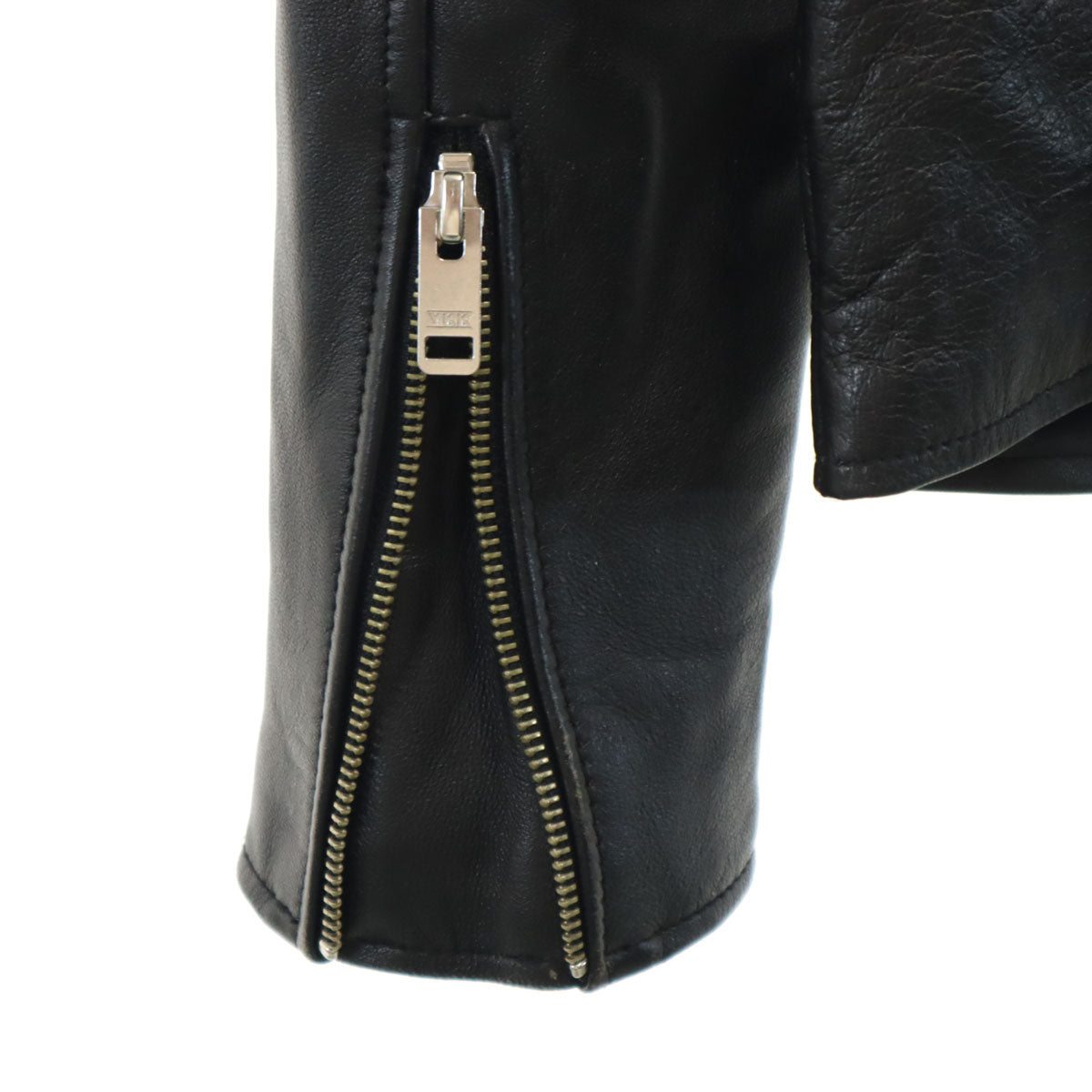 JOURNAL STANDARD ジャーナルスタンダード 羊革 レザー ダブル ライダースジャケット M ブラック メンズ