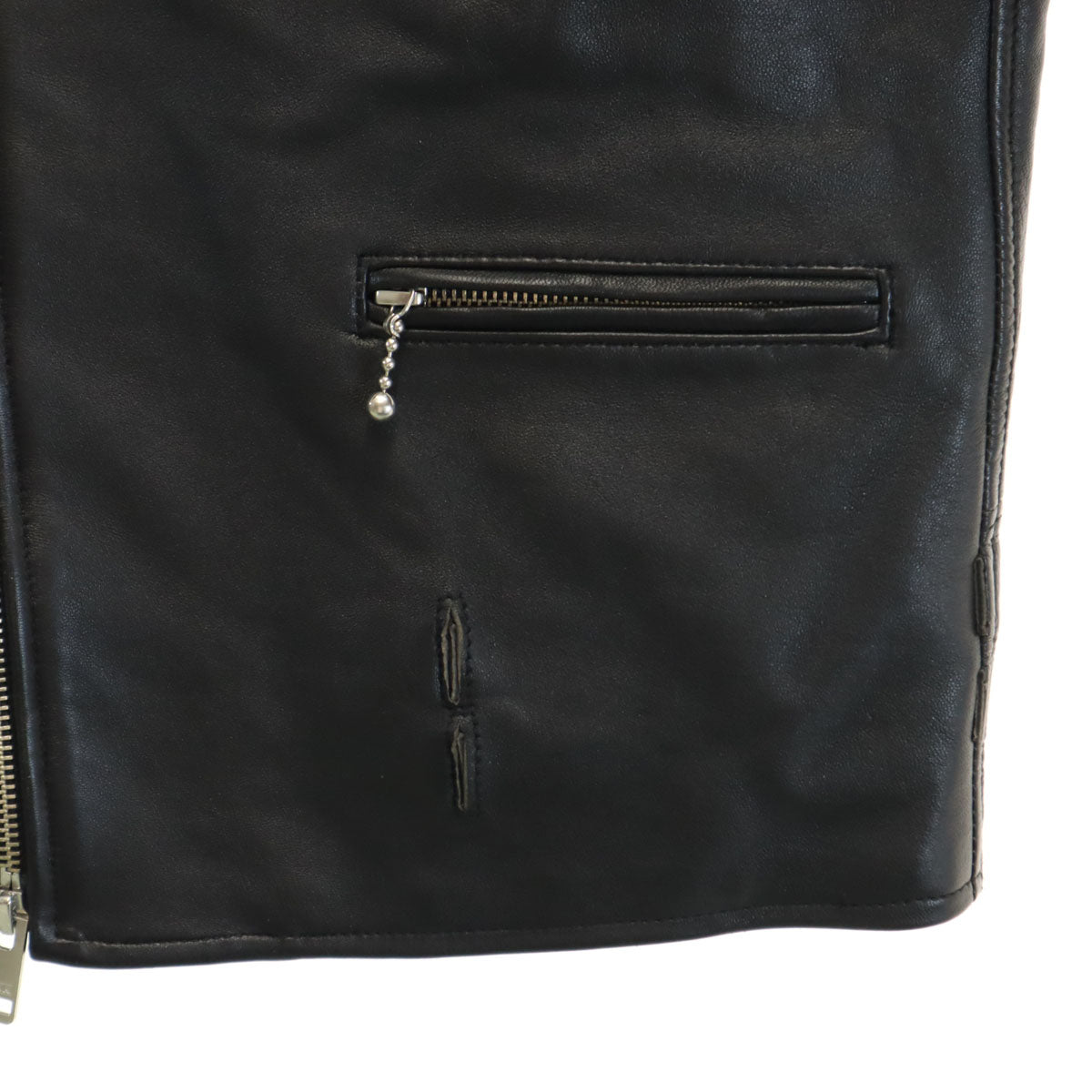 JOURNAL STANDARD ジャーナルスタンダード 羊革 レザー ダブル ライダースジャケット M ブラック メンズ