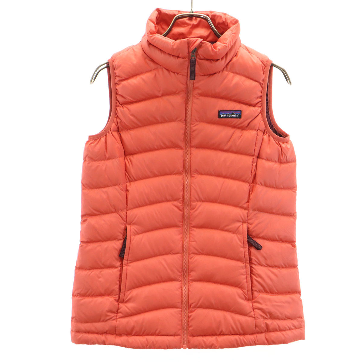 patagonia パタゴニア ダウンベスト L 12 オレンジ系 68227FA18 アウトドア キッズ