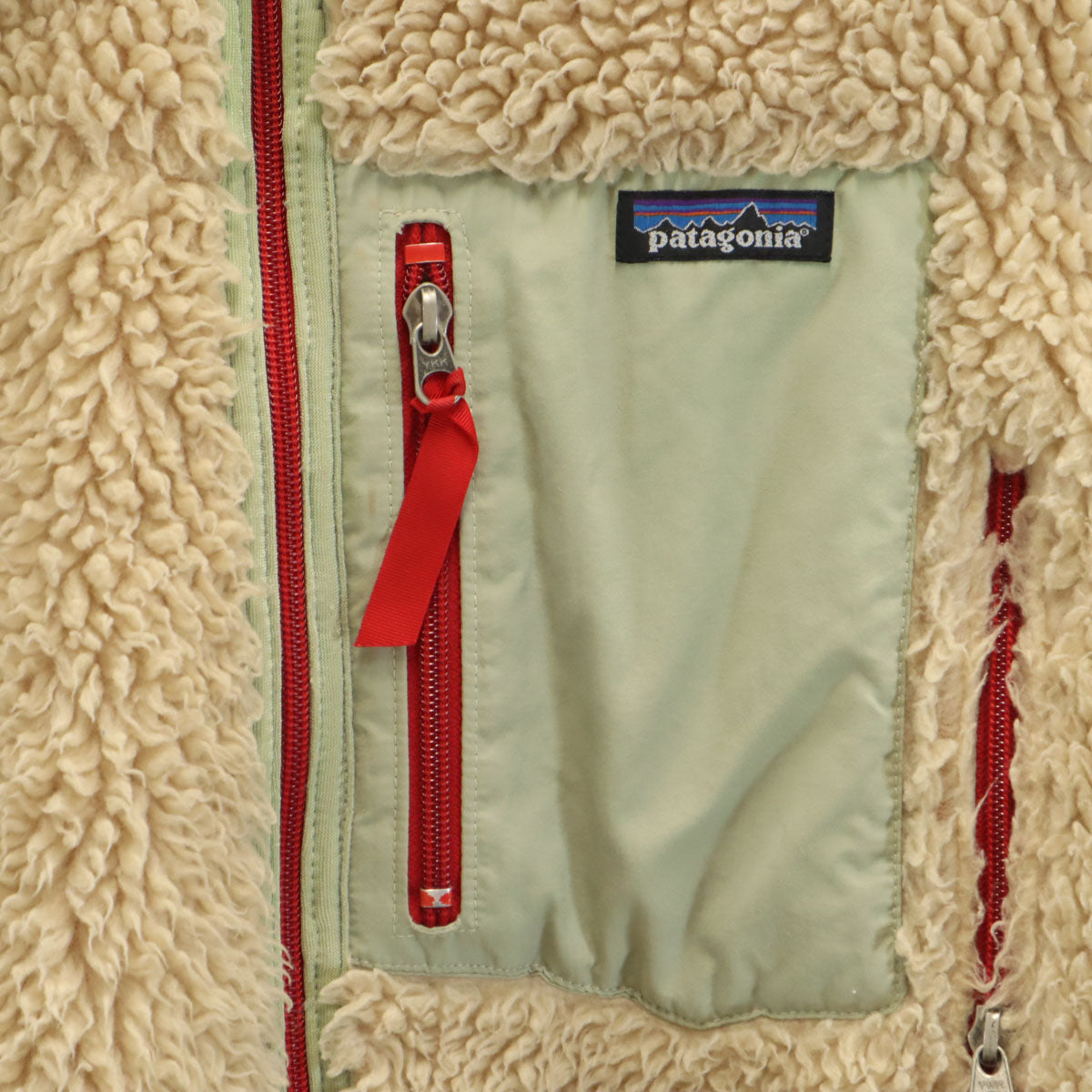 patagonia パタゴニア フリースジャケット M 10 ベージュ 85558 アウトドア キッズ