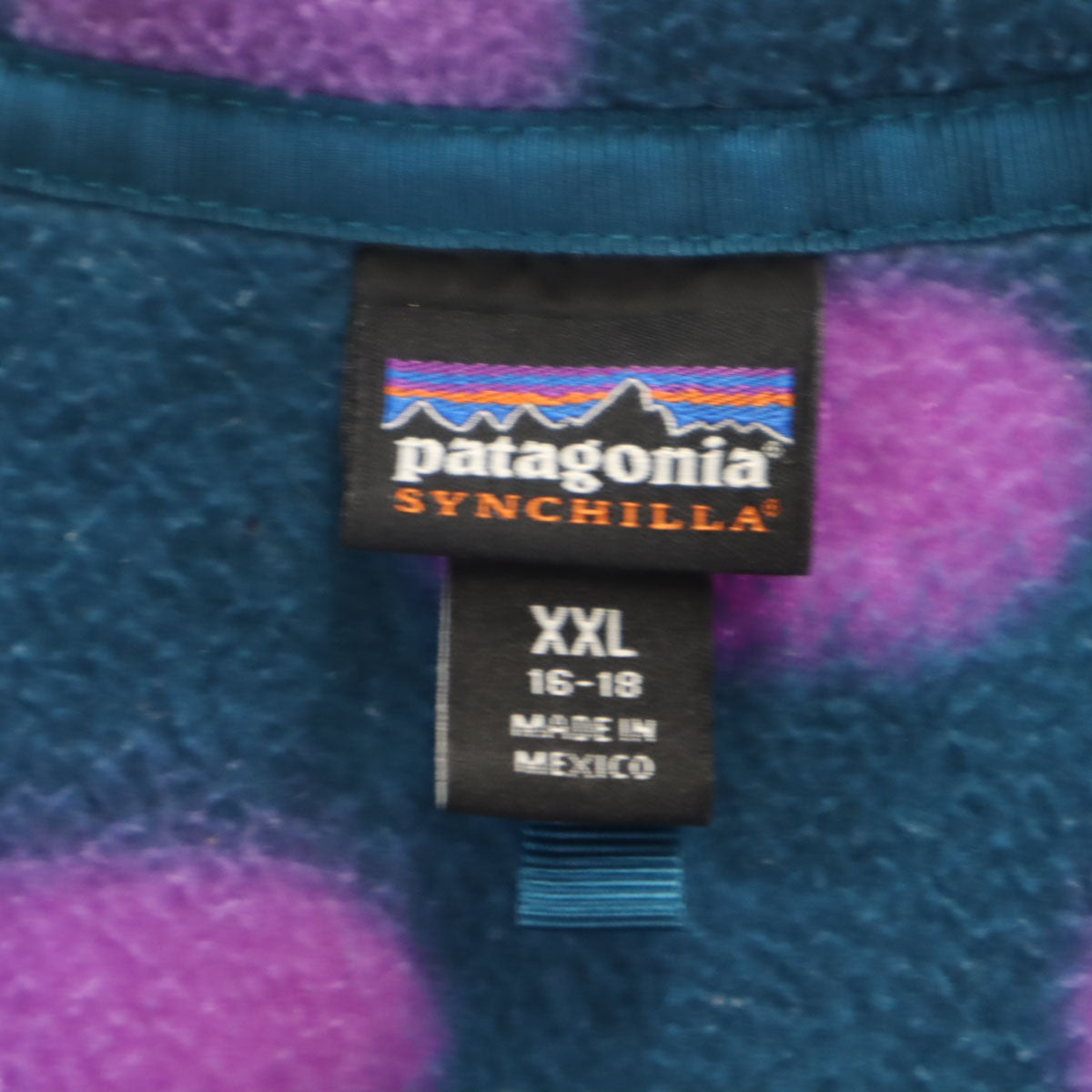 patagonia パタゴニア シンチラ スナップT フリースジャケット XXL 16-18 青紺 65545FA15 アウトドア プルオーバー キッズ