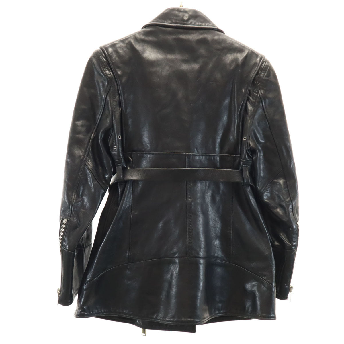 AKIRANAKA アキラナカ 馬革 レザー ダブルライダースジャケット 1 ブラック レディース