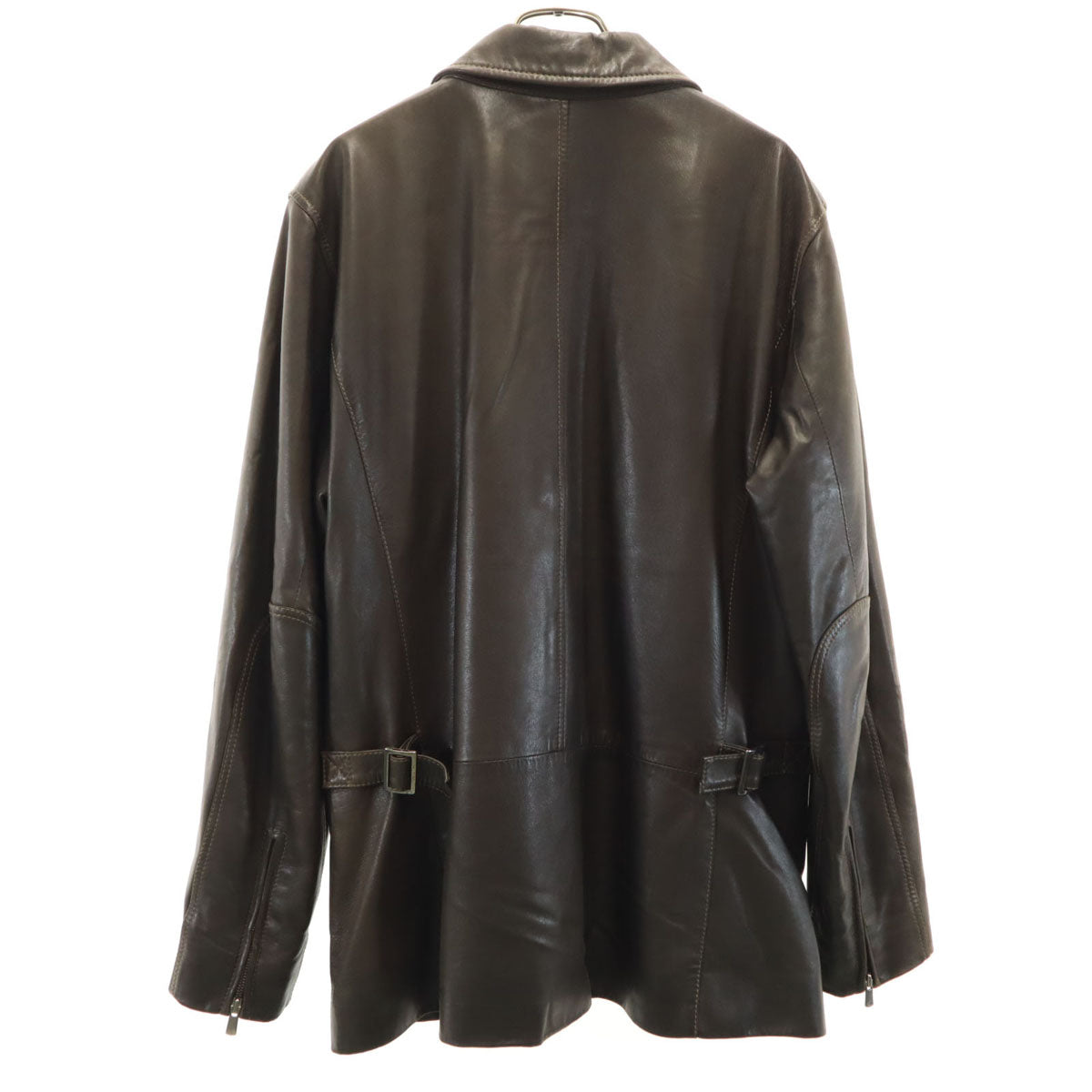 Salfra サルフラ レザージャケット 50 ブラウン 裏カシミヤ メンズ