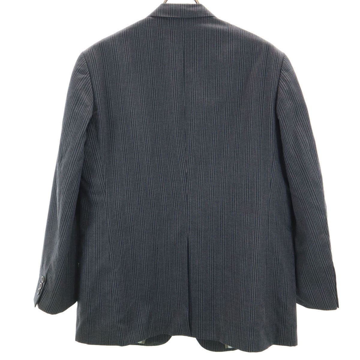 LANVIN ランバン ストライプ柄 テーラードジャケット グレー メンズ