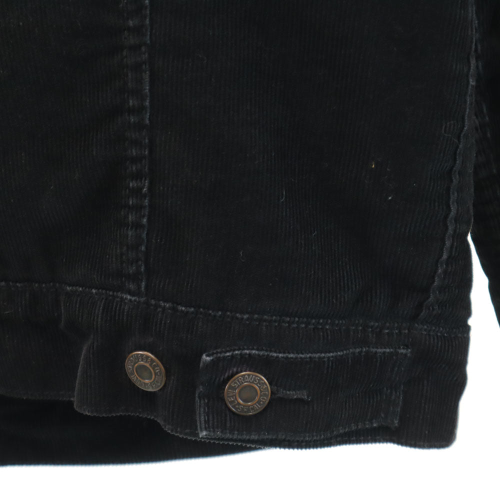 Levi's リーバイス コーデュロイ トラッカー ジャケット S ブラック 裏ボア メンズ