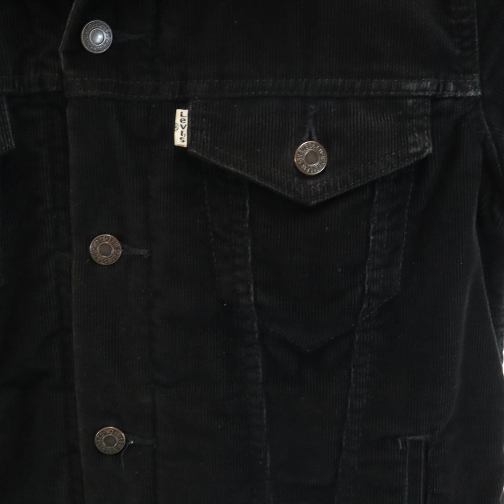 Levi's リーバイス コーデュロイ トラッカー ジャケット S ブラック 裏ボア メンズ