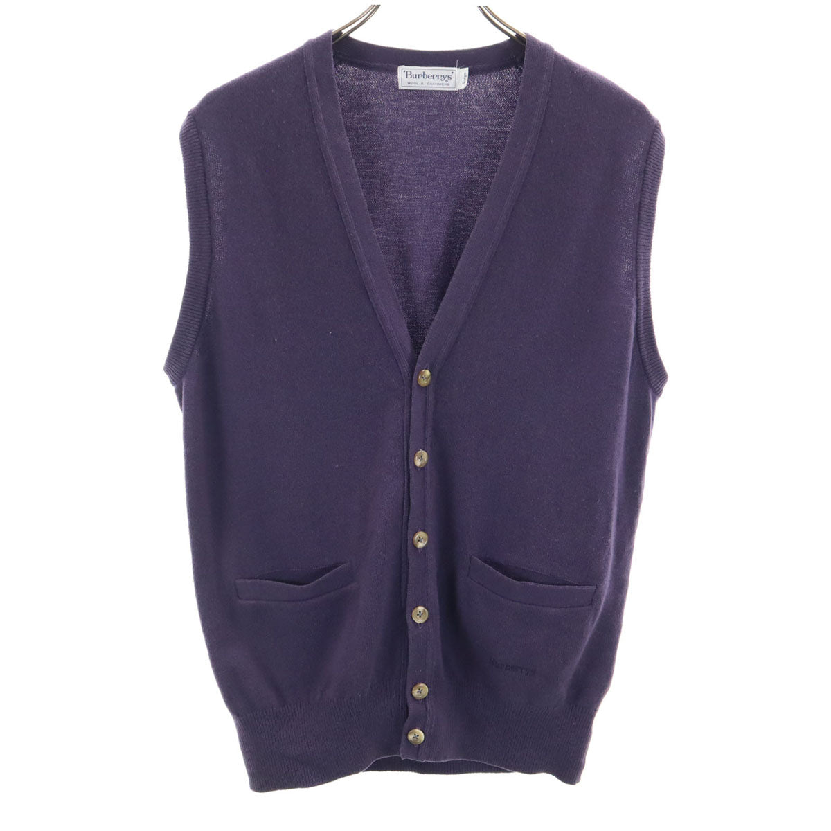 Burberrys バーバリーズ 90s オールド ニットベスト L パープル系 メンズ