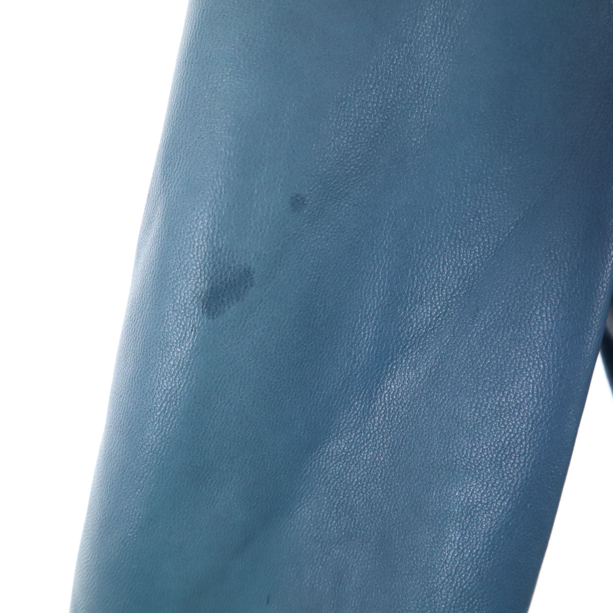 TOD’S トッズ イタリア製 レザージャケット 40 ブルー系 レディース