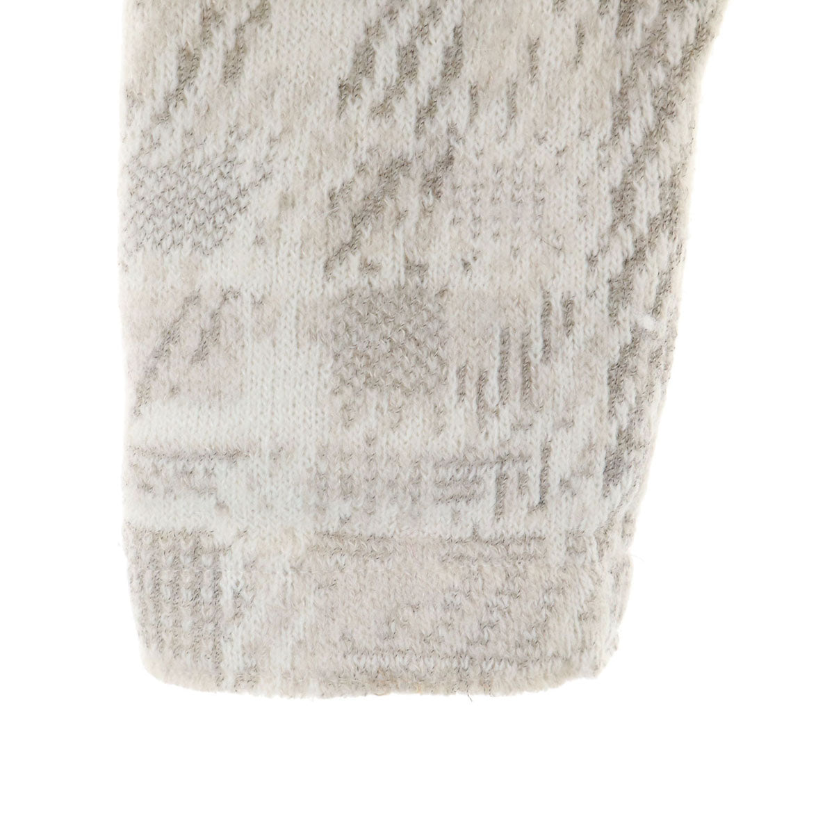 TRANSIT PAR SUCH トランジットパーサッチ イタリア製 ウールブレンド 総柄 ニットジャケット 2 グレー系 レディース