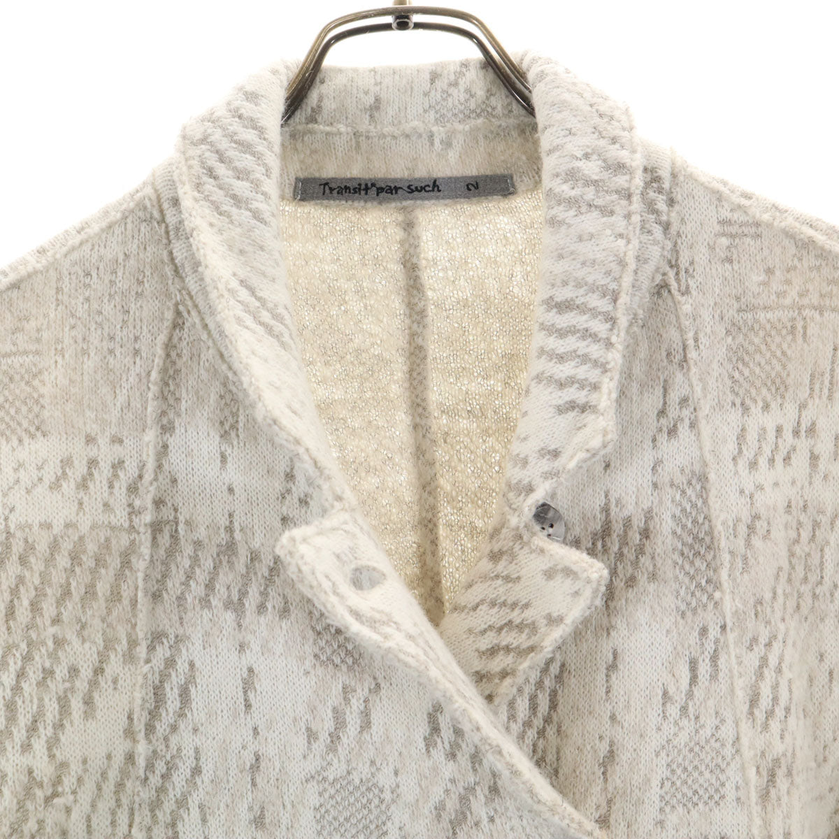 TRANSIT PAR-SUCH トランジットパーサッチ ジャケット 羽織 TRANSIT PAR SUCH トランジットパーサッチ イタリア製 ウール