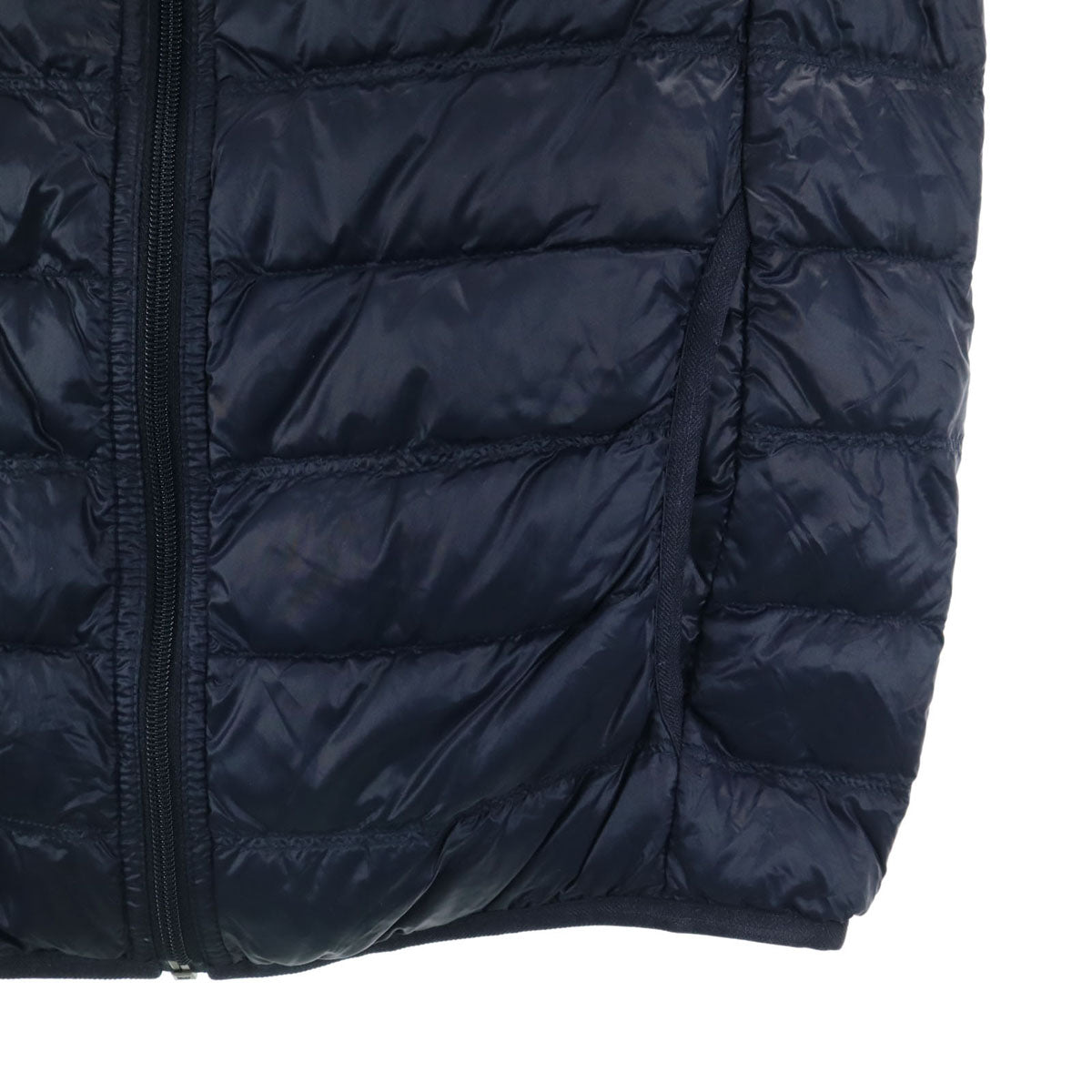 Emporio Armani エンポリオアルマーニ ダウンベスト M ネイビー EA7 収納袋付き メンズ