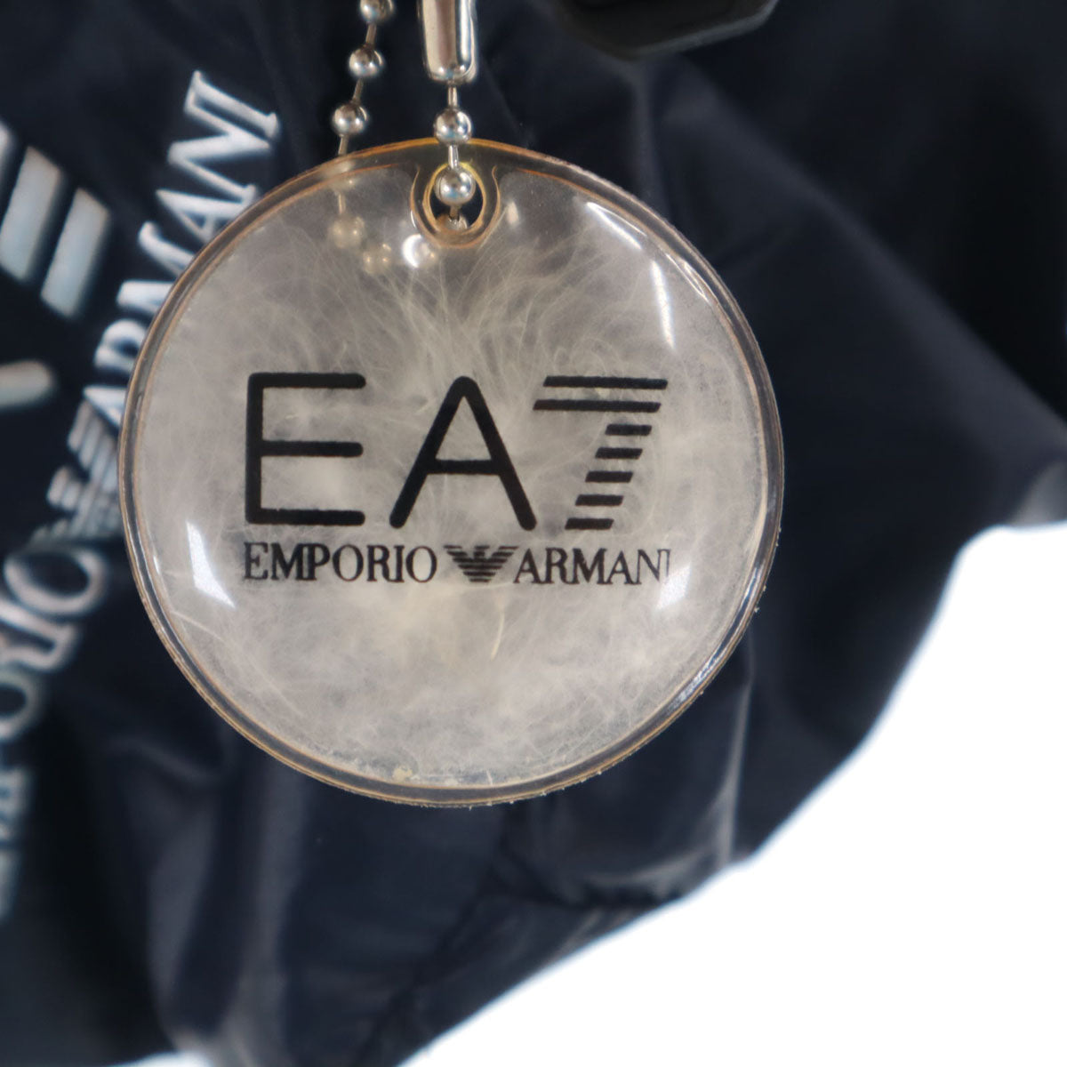 Emporio Armani エンポリオアルマーニ ダウンベスト M ネイビー EA7 収納袋付き メンズ